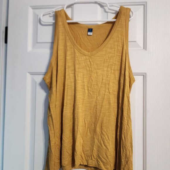 Old Navy Luxe Yellow/Gold Tank Top - Size XL - Picture 1 of 3